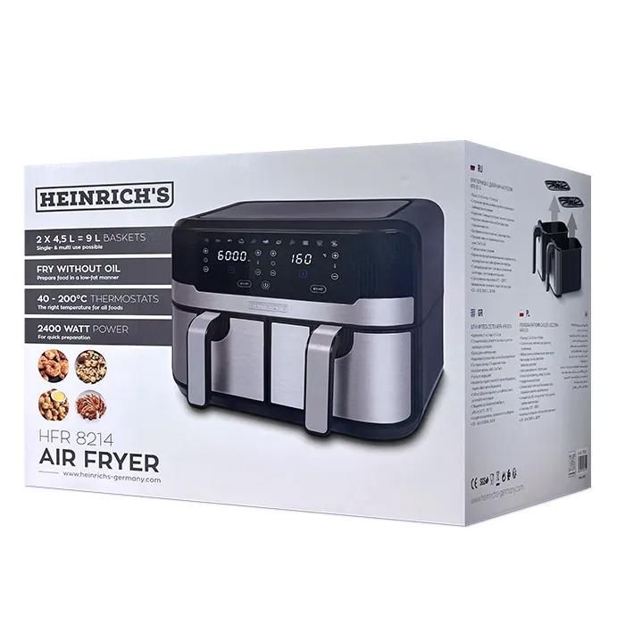 Heinrich's - Friteuse sans huile 9L - Germany- Air fryer tactile