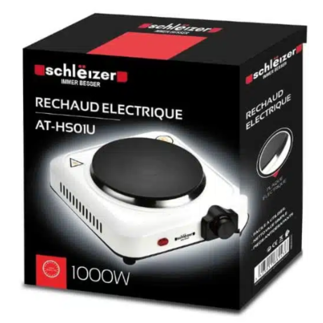 SCHLËIZER | PLAQUE DE CUISSON ÉLECTRIQUE INDIVIDUEL BLANCHE