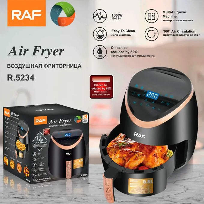 RAF | AIR FRYER FRITEUSE SANS HUILE 5,8 L