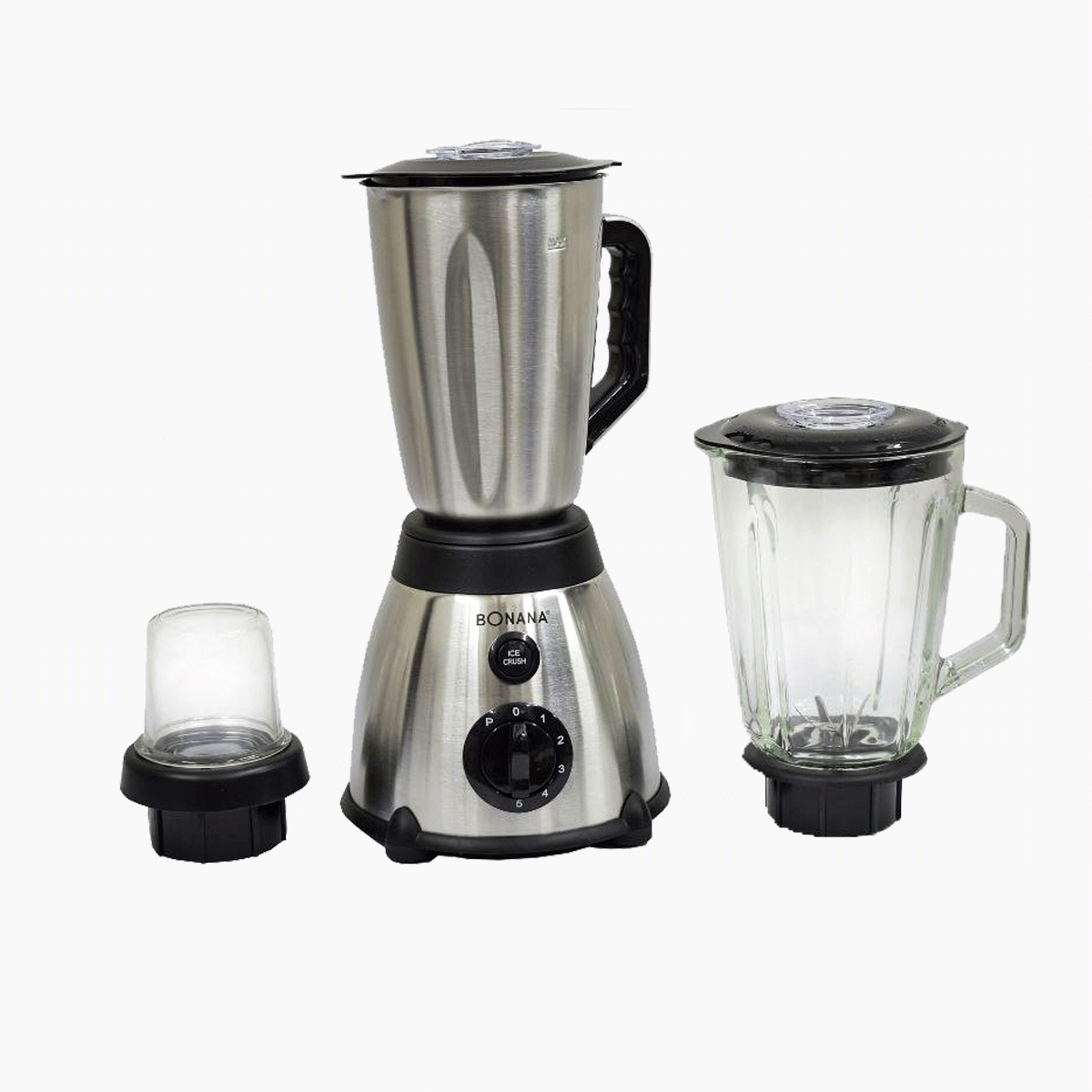 Blender avec 2 carafes Verre et inox 1,5L
