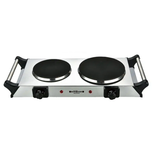 SCHLËIZER | PLAQUE DE CUISSON ÉLECTRIQUE DOUBLE AVEC POIGNÉES