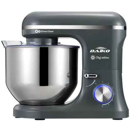 DAIKO | Pétrin 8 L avec bol en acier inoxydable Gris