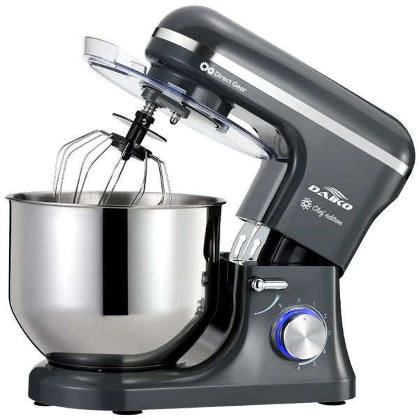 DAIKO | Pétrin 8 L avec bol en acier inoxydable Gris