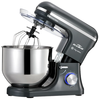 DAIKO | Pétrin 8 L avec bol en acier inoxydable Gris