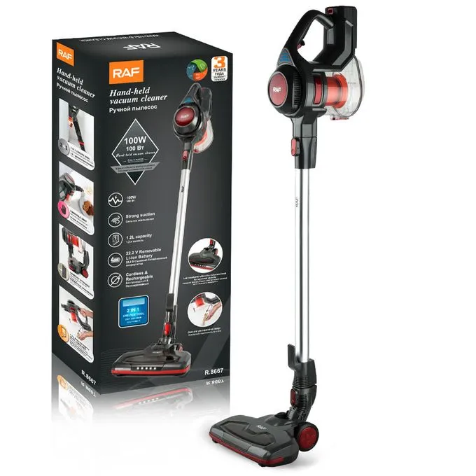 RAF | Aspirateur 2 en 1 sans fil rechargeable