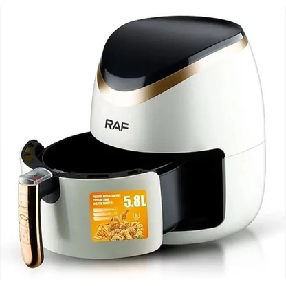RAF | Friteuse sans huile – Air fryer tactile – 5.8L – Blanc