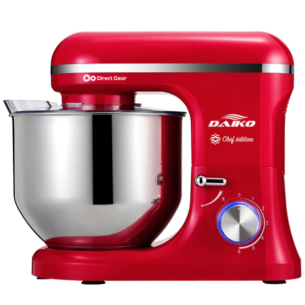 DAIKO | Pétrin 8 L avec bol en acier inoxydable Rouge