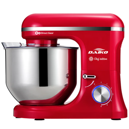 DAIKO | Pétrin 8 L avec bol en acier inoxydable Rouge