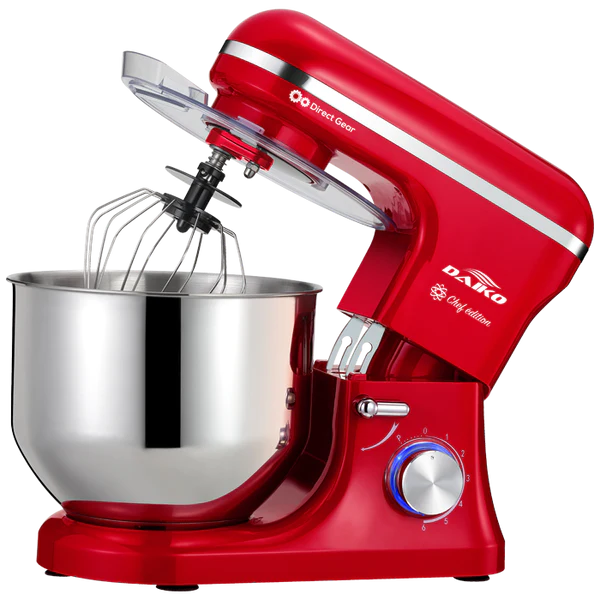 DAIKO | Pétrin 8 L avec bol en acier inoxydable Rouge